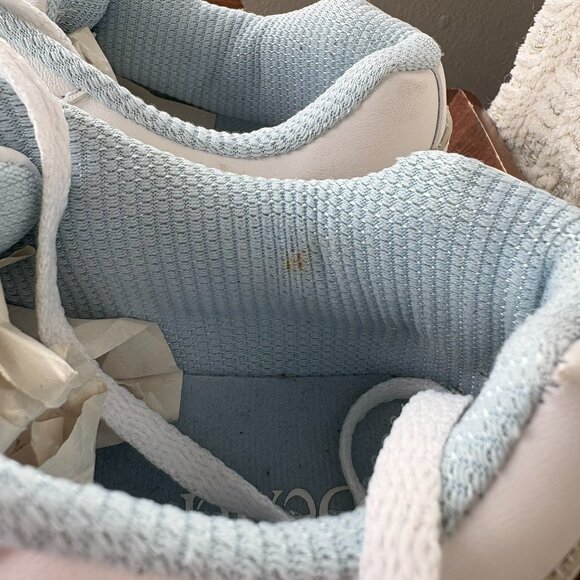 Dexter Bowling Shoes Women's Size 8.5 White Blue Slide-Rite Non-Marking Rubber - Picture 9 of 10